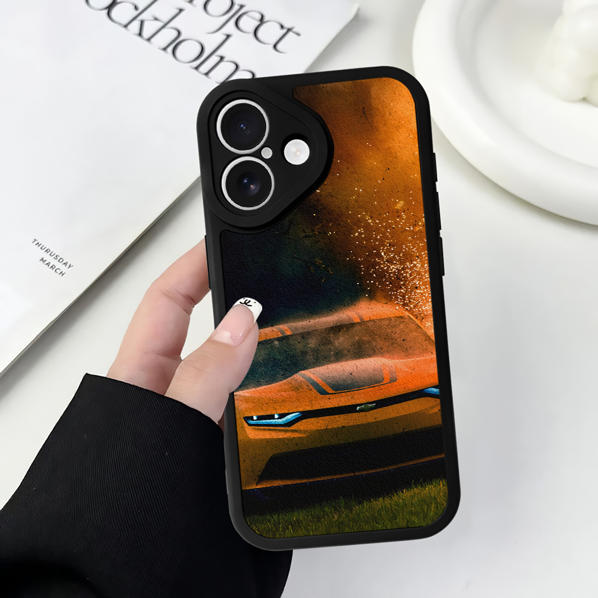 （画像用） Transformers トランスフォーマー 【iPhone 16シリーズ対応】シリコンスマホケース（レザー調） 材質：シリコン